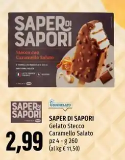 Emi Supermercati SAPER DI SAPORI Gelato Stecco Caramello Salato offerta