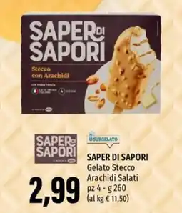 Emi Supermercati SAPER DI SAPORI Gelato Stecco Arachidi Salati offerta