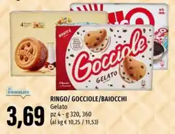 Emi Supermercati Ringo/gocciole/baiocchi Gelato offerta
