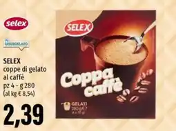 Emi Supermercati SELEX coppe di gelato al caffé offerta