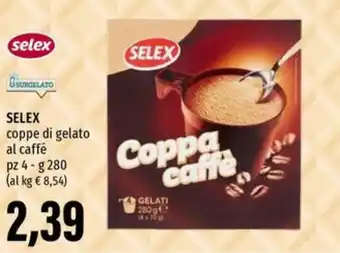 Emi Supermercati SELEX coppe di gelato al caffé offerta