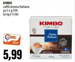 Emi Supermercati KIMBO caffè Aroma Italiano offerta