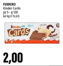 Emi Supermercati FERRERO Kinder Cards offerta
