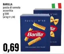 Emi Supermercati BARILLA pasta di semola assortita offerta