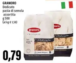 Emi Supermercati GRANORO Dedicato pasta di semola assortita offerta