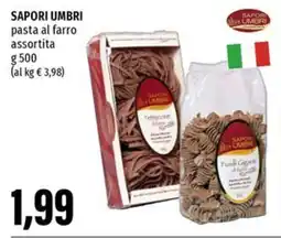Emi Supermercati SAPORI UMBRI pasta al farro assortita offerta