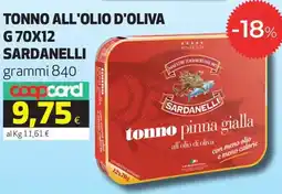 Coop Tonno all'olio d'oliva SARDANELLI offerta
