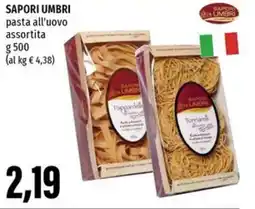 Emi Supermercati SAPORI UMBRI pasta all'uovo assortita offerta