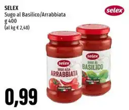 Emi Supermercati SELEX Sugo al Basilico/Arrabbiata offerta