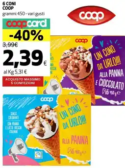 Coop 6 coni COOP offerta
