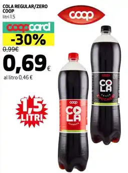 Coop Cola regular/zero COOP offerta