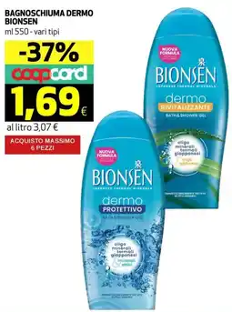 Coop Bagnoschiuma dermo BIONSEN offerta