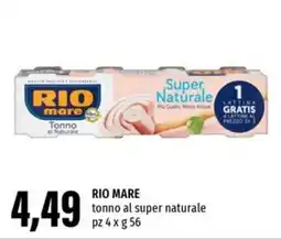 Emi Supermercati RIO MARE tonno al super naturale offerta