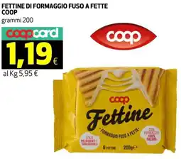 Coop Fettine di formaggio fuso a fette COOP offerta