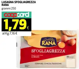 Coop Lasagna sfogliagrezza RANA offerta