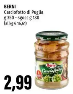 Emi Supermercati BERNI Carciofotto di Puglia offerta
