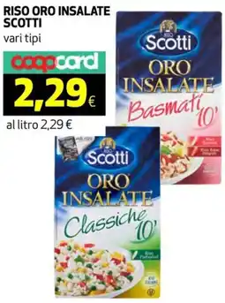 Coop Riso oro insalate SCOTTI offerta