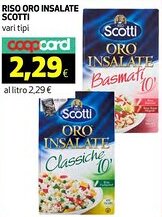Coop Riso oro insalate SCOTTI offerta
