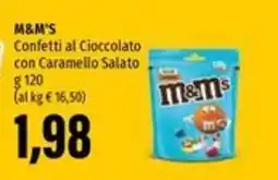 Emi Supermercati M&M'S Confetti al Cioccolato con Caramello Salato offerta