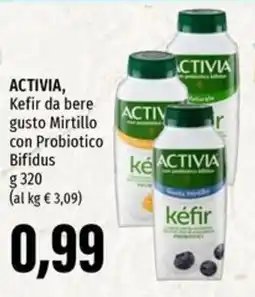 Emi Supermercati ACTIVIA, Kefir da bere gusto Mirtillo con Probiotico Bifidus offerta
