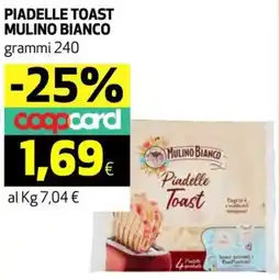 Coop Piadelle toast MULINO BIANCO offerta