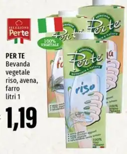 Emi Supermercati PER TE Bevanda vegetale riso, avena, farro offerta