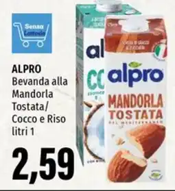 Emi Supermercati ALPRO Bevanda alla Mandorla Tostata/ Cocco e Riso offerta