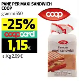 Coop Pane per maxi sandwich COOP offerta