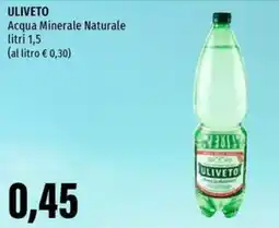 Emi Supermercati ULIVETO Acqua Minerale Naturale offerta