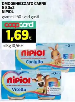 Coop Omogeneizzato carne NIPIOL offerta
