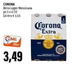Emi Supermercati CORONA Birra Lager Messicana offerta