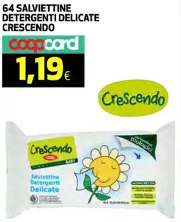 Coop 64 salviettine detergenti delicate CRESCENDO offerta