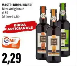 Emi Supermercati MASTRI BIRRAI UMBRI Birra Artigianale offerta