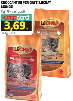 Coop Croccantini per gatti lechat monge offerta