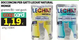 Coop Bocconcini per gatti lechat natural MONGE offerta