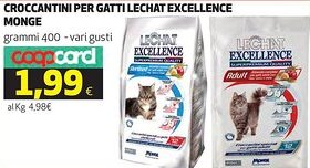 Coop Croccantini per gatti lechat excellence MONGE offerta