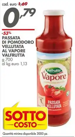 Italmark Passata di pomodoro vellutata al vapore VALFRUTTA offerta