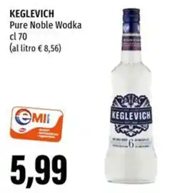 Emi Supermercati KEGLEVICH Pure Noble Wodka offerta