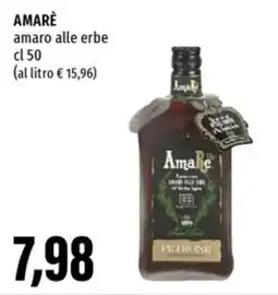 Emi Supermercati AMARÈ amaro alle erbe offerta