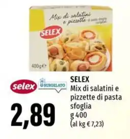 Emi Supermercati SELEX Mix di salatini e pizzette di pasta sfoglia offerta