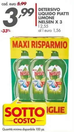 Italmark Detersivo liquido piatti limone NELSEN offerta