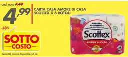 Italmark Carta casa amore di casa scottex x 6 rotoli offerta