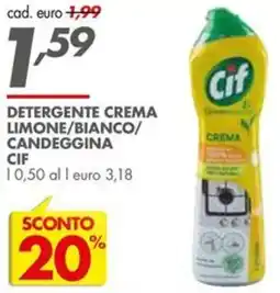 Italmark Detergente crema limone/bianco/ candeggina CIF offerta