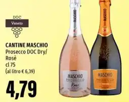 Emi Supermercati CANTINE MASCHIO Prosecco DOC Dry/ Rosè offerta