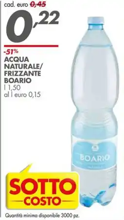 Italmark Acqua naturale/ frizzante BOARIO offerta