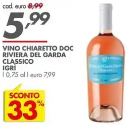 Italmark Vino chiaretto doc riviera del garda classico IGRİ offerta