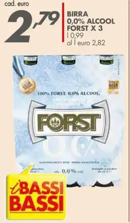 Italmark Birra 79 0,0% alcool FORST offerta