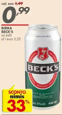 Italmark Birra BECK'S offerta