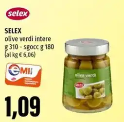 Emi Supermercati SELEX olive verdi intere offerta