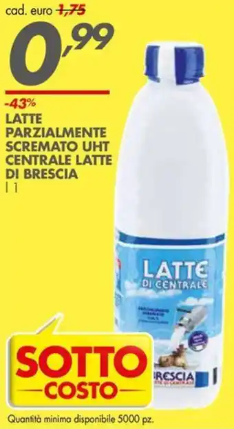 Italmark Latte parzialmente scremato uht centrale LATTE DI BRESCIA offerta